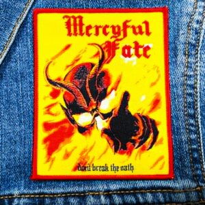 MERCYFUL FATE...  Woven Patch  (heavy metal)   Denmark  (JUL02)