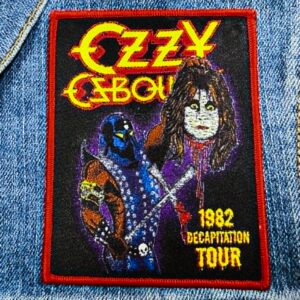 OZZY OSBOURNE... Woven Patch (heavy metal) U.K (JUL32)