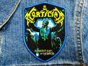 MORTICIAN...  Woven Patch  (brutal death)    U.S.A   (JUL33)