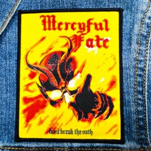 MERCYFUL FATE...  Woven Patch  (heavy metal)   Denmark  (JUL19)