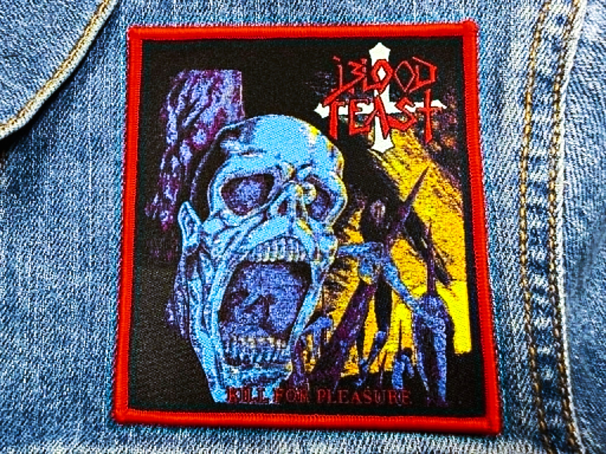 BLOOD FEAST... Woven Patch (death thrash) U.S.A (JUL28)
