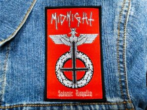 MIDNUGHT...  Woven Patch  (black n roll)   U.S.A   (JUL25)