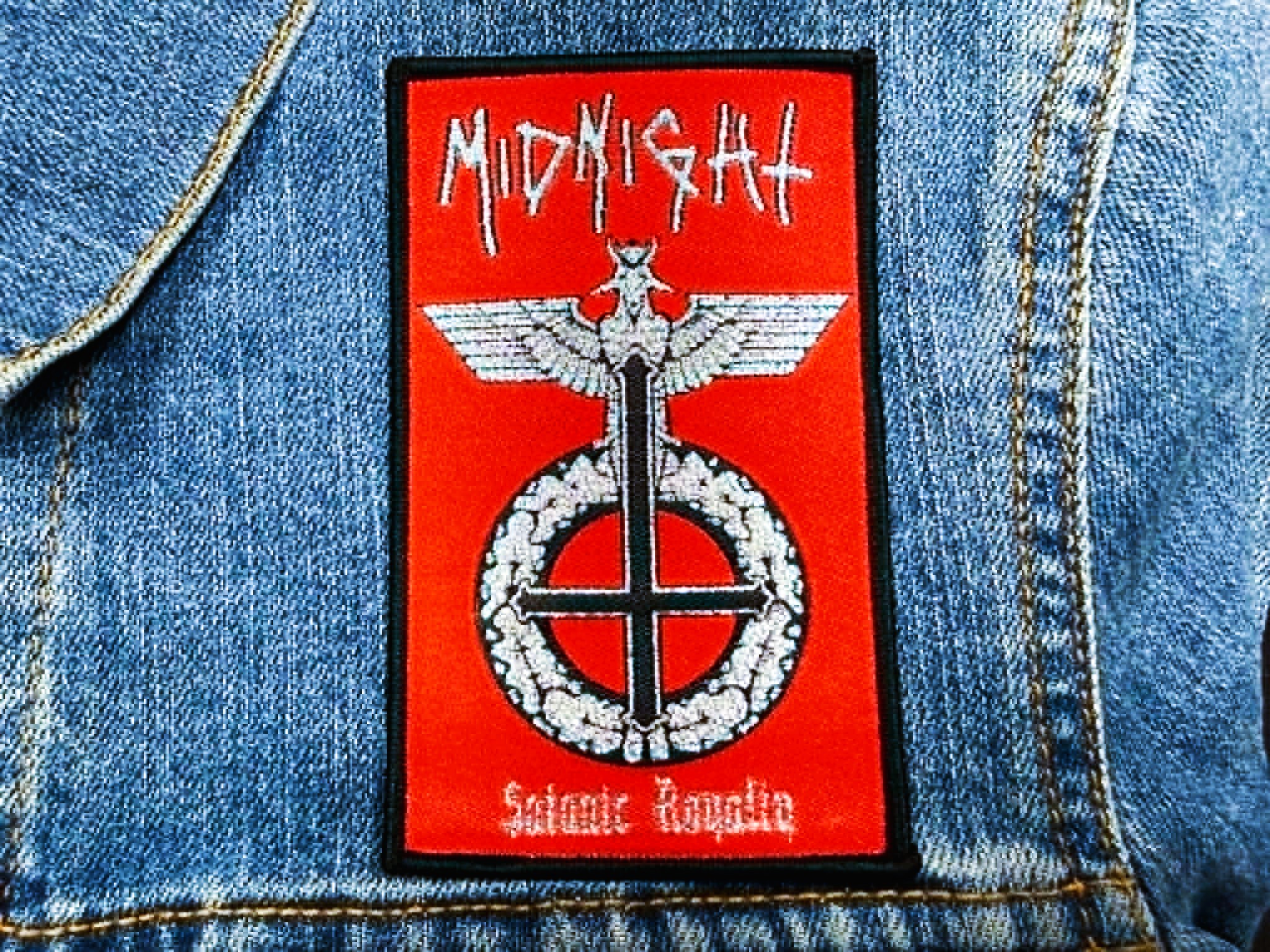 MIDNUGHT... Woven Patch (black n roll) U.S.A (JUL25)