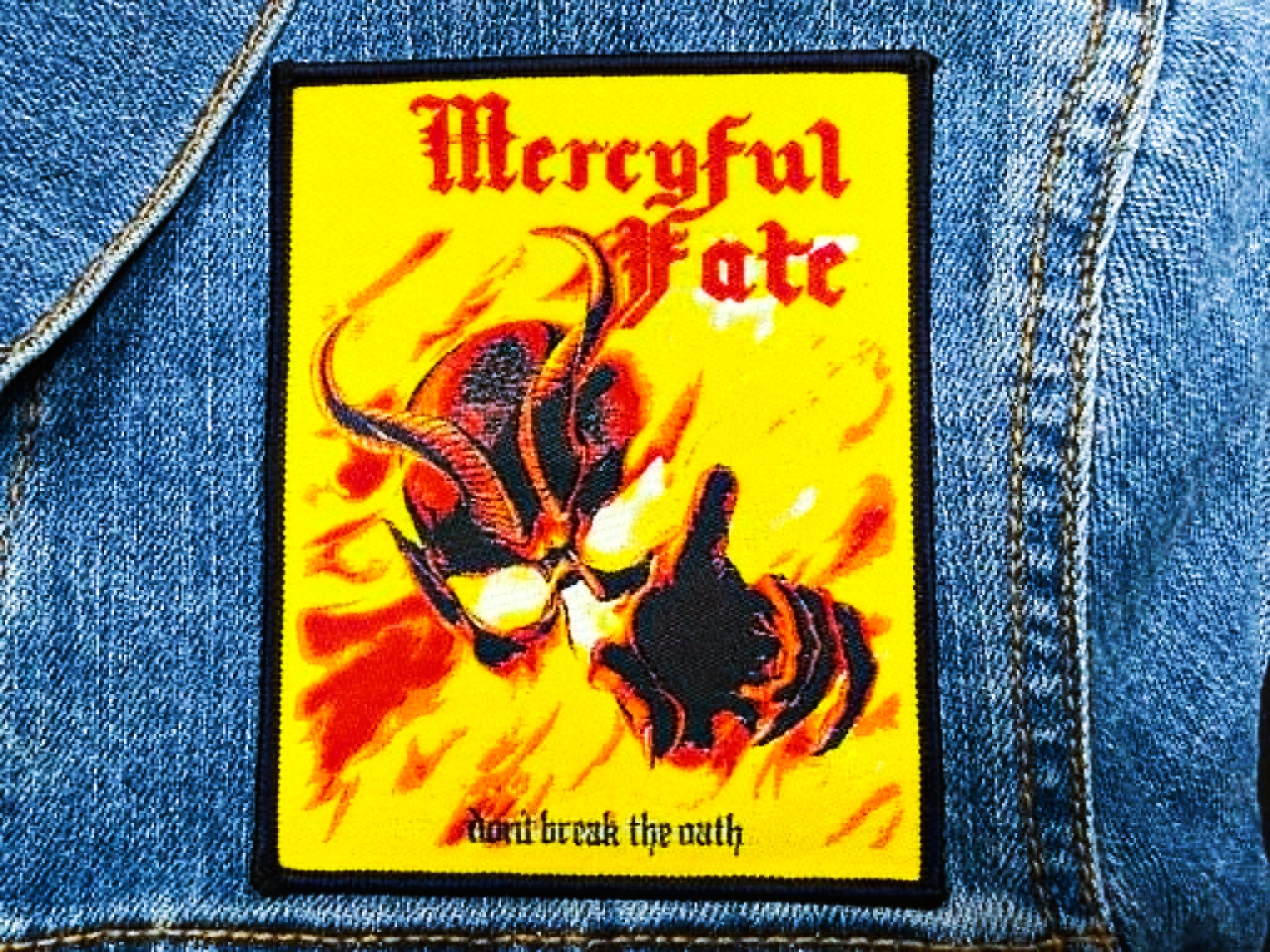 MERCYFUL FATE... Woven Patch (heavy metal) Denmark (JUL19)