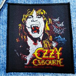 OZZY OSBOURNE... Official Woven Patch (heavy metal) U.K (RAZA36)