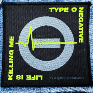 TYPE O NEGATIVE...  Official Woven Patch (gothic doom)   U.S.A   (RAZA24)