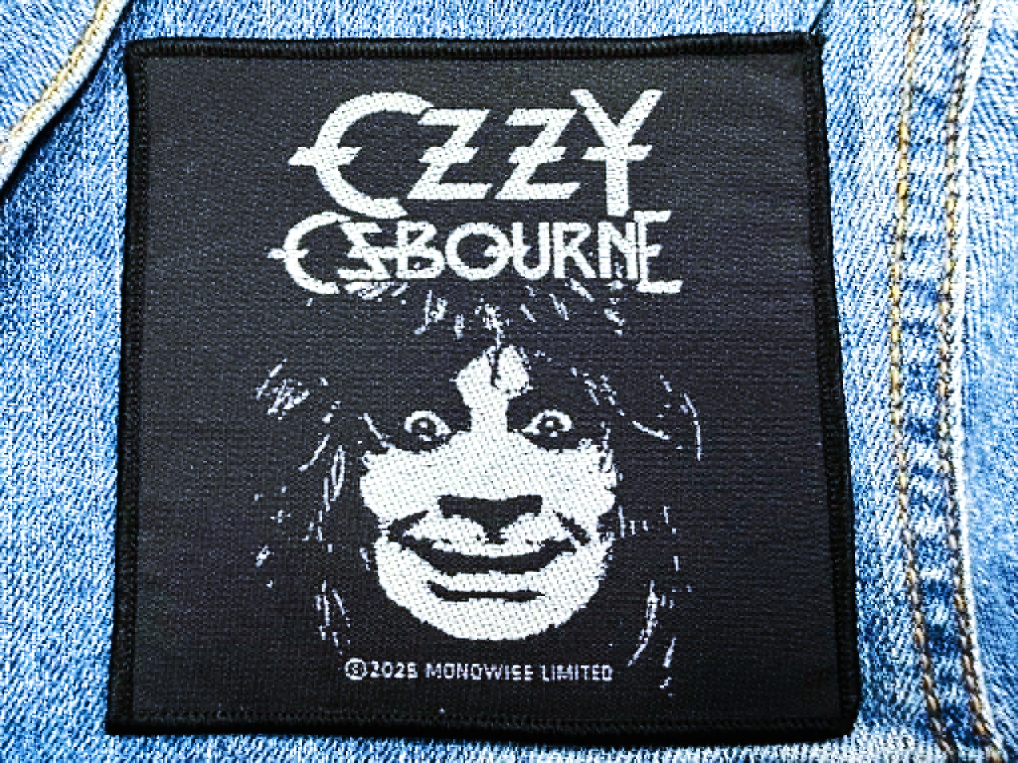 OZZY OSBOURNE... Official Woven Patch (heavy metal) U.K (RAZA38)