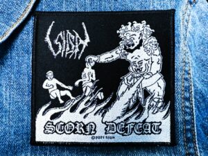 SIGH...  Official Woven Patch (black metal)    Japan   (RAZA34)