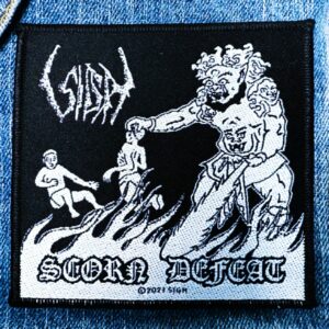 SIGH...  Official Woven Patch (black metal)    Japan   (RAZA34)