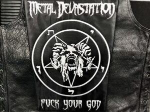 METAL DEVASTATION...  Embroidered Backpatch  (store logo)    U.S.A   065