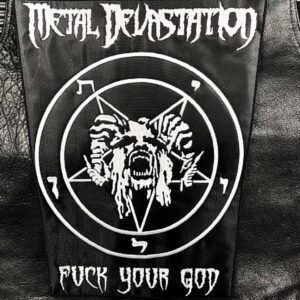 METAL DEVASTATION...  Embroidered Backpatch  (store logo)    U.S.A   065