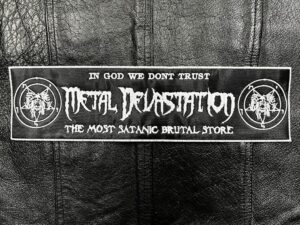 METAL DEVASTATION...  Embroidered Backpatch  (store logo)    U.S.A   151