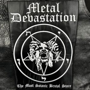 METAL DEVASTATION...  Embroidered Backpatch  (store logo)    U.S.A   083