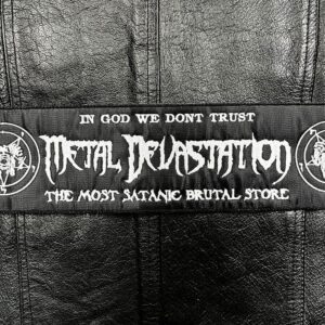 METAL DEVASTATION...  Embroidered Backpatch  (store logo)    U.S.A   090