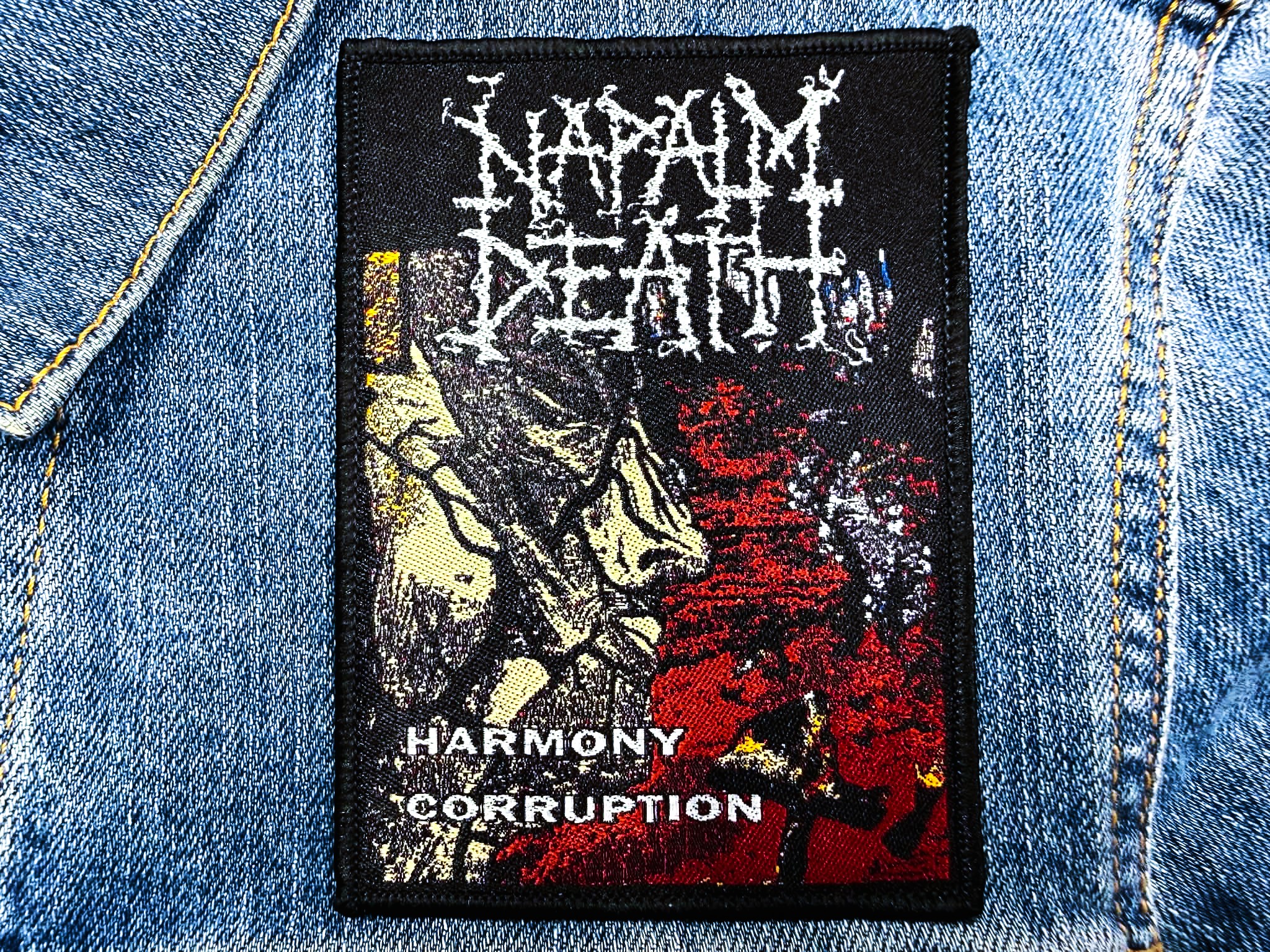 NAPALM DEATH... Woven Patch (grind death) U.K (2384)