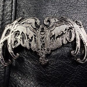 ABOMINATION...   Metal Pin / Badge  (death thrash)   U.S.A.  675