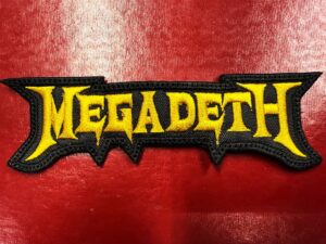 MEGADETH...   Embroidered Patch  (thrash metal)   U.S.A   1882*