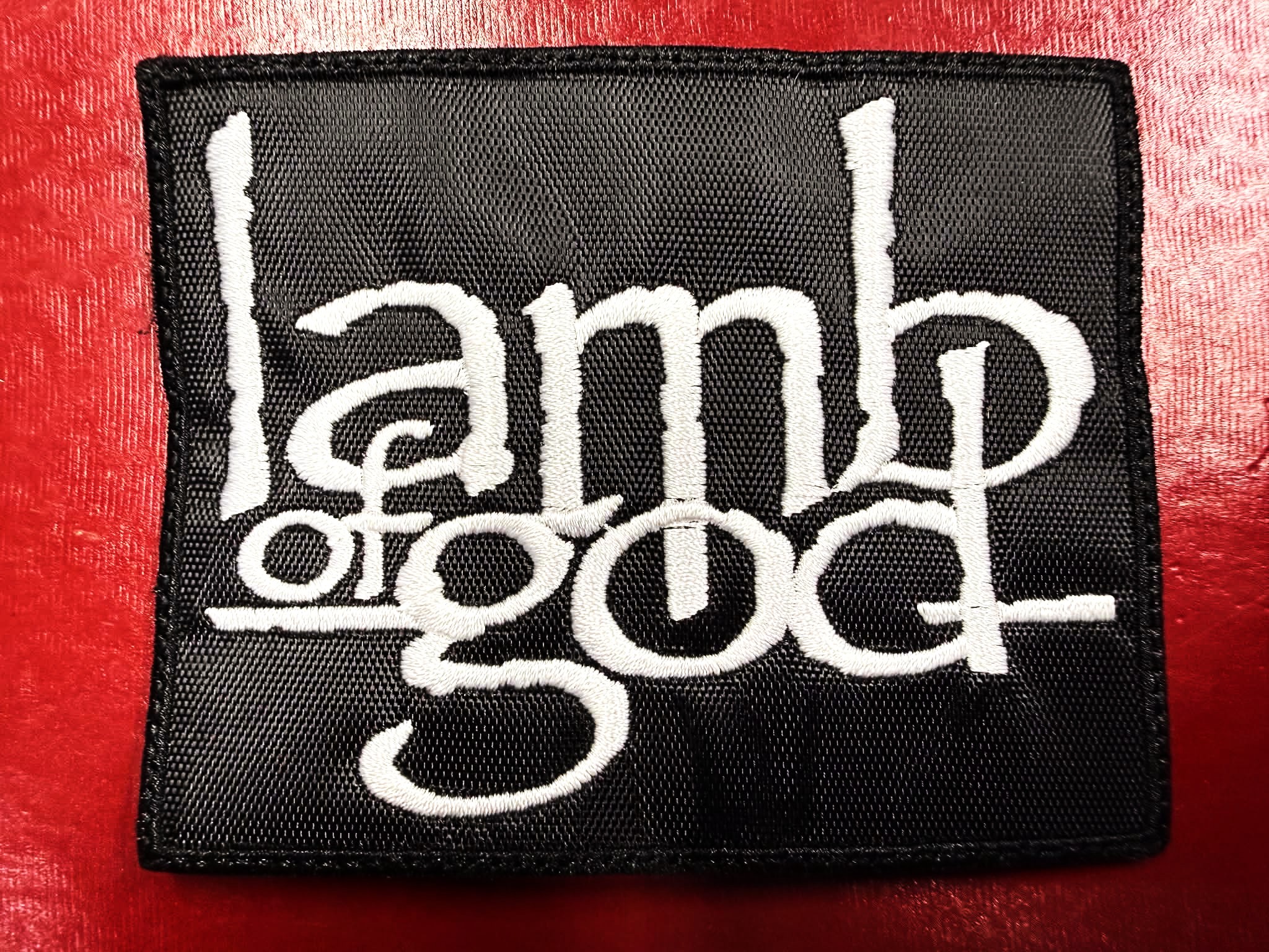 LAMB OF GOD... Embroidered Patch (groove metal) U.S.A 1704*