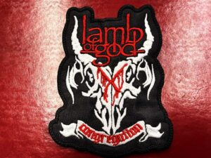LAMB OF GOD...  Embroidered Patch  (groove metal)    U.S.A   1732*