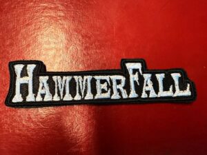 HAMMERFALL...  Embroidered Patch  (heavy metal)    Sweden   656