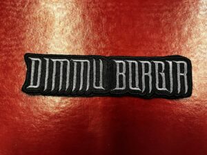 DIMMU BORGIR...  Embroidered Patch  (black metal)    Norway   638